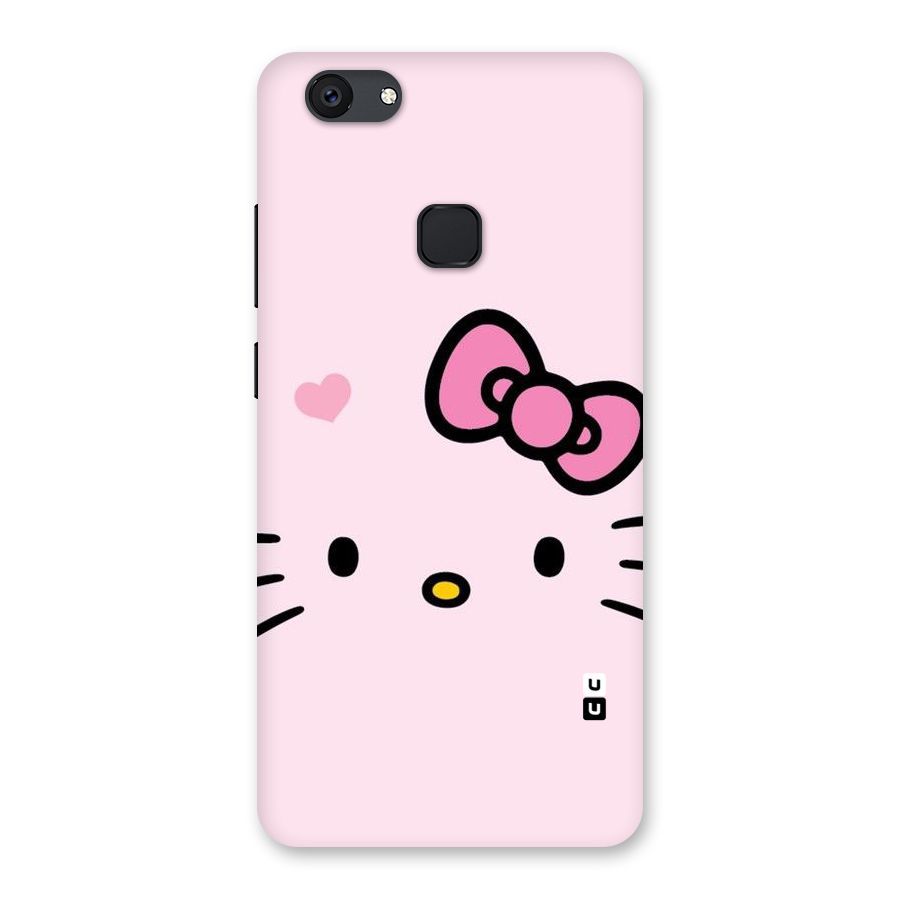 Cute Bow Face Back Case for Vivo V7 Plus