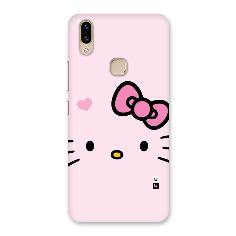 Cute Bow Face Back Case for Vivo V9 Youth
