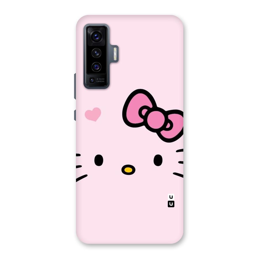 Cute Bow Face Back Case for Vivo X50