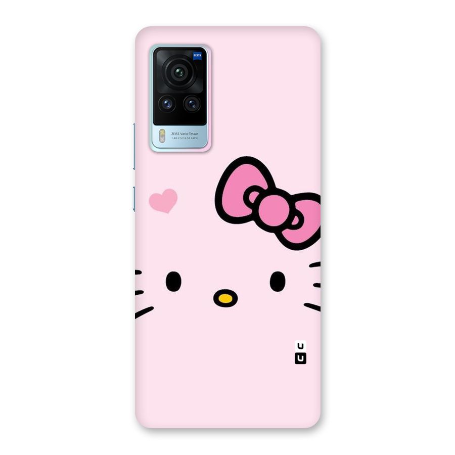 Cute Bow Face Back Case for Vivo X60 Pro