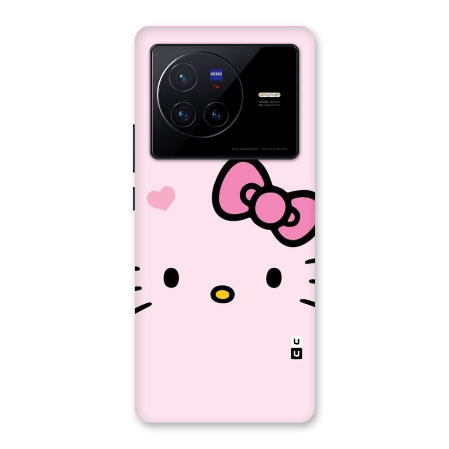 Cute Bow Face Back Case for Vivo X80