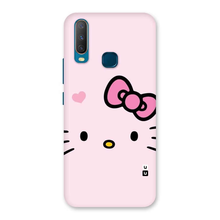 Cute Bow Face Back Case for Vivo Y17