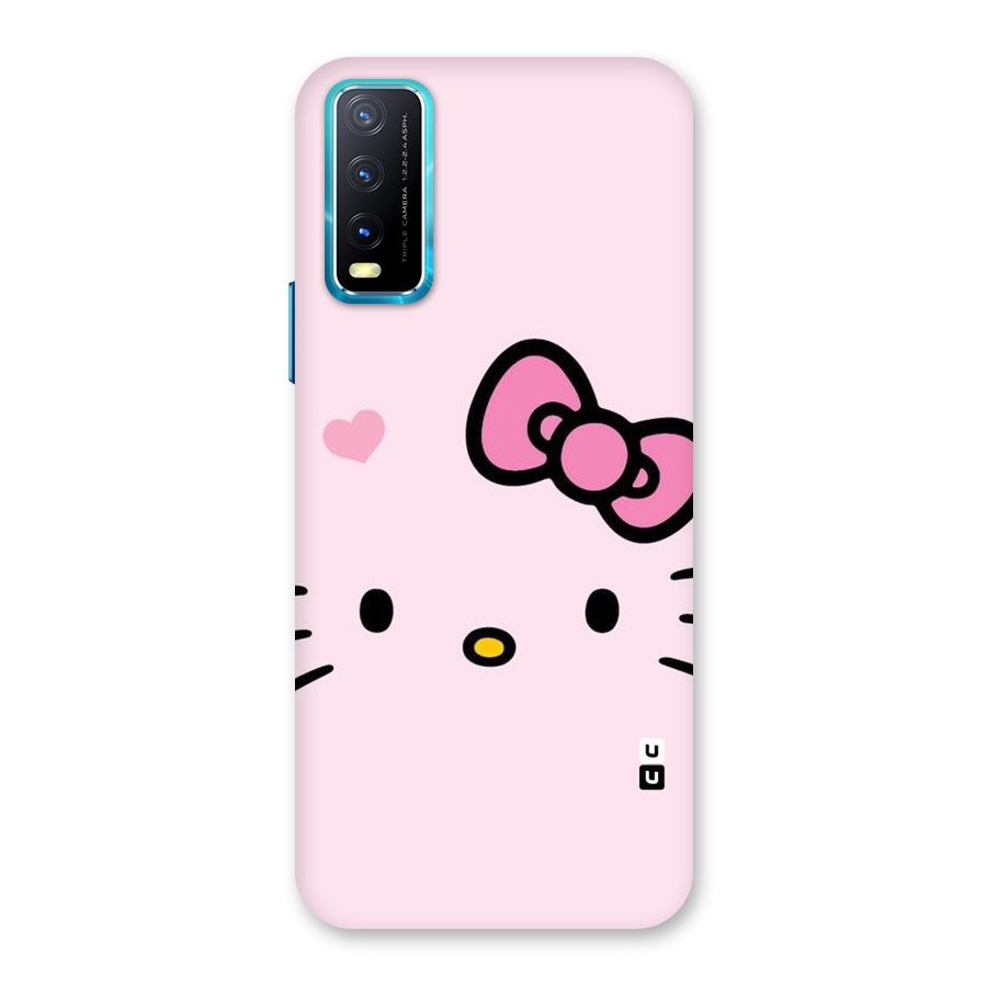 Cute Bow Face Back Case for Vivo Y20