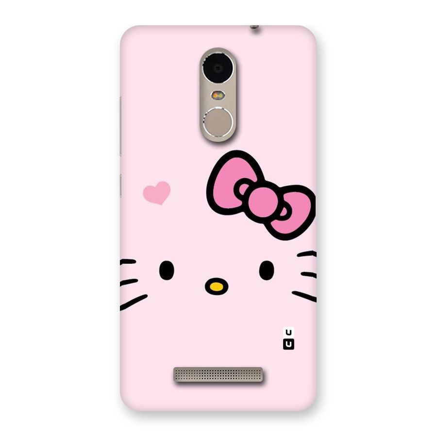 Cute Bow Face Back Case for Xiaomi Redmi Note 3