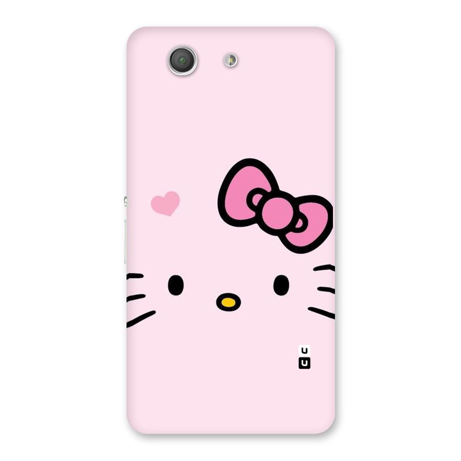 Cute Bow Face Back Case for Xperia Z3 Compact