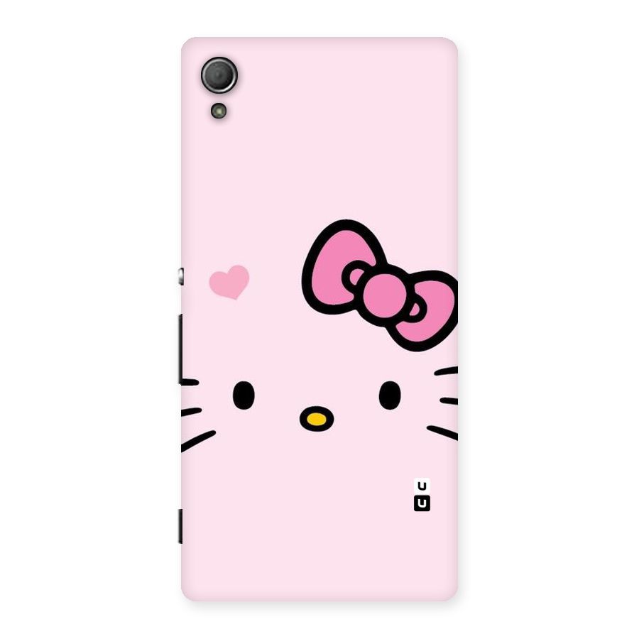 Cute Bow Face Back Case for Xperia Z3 Plus