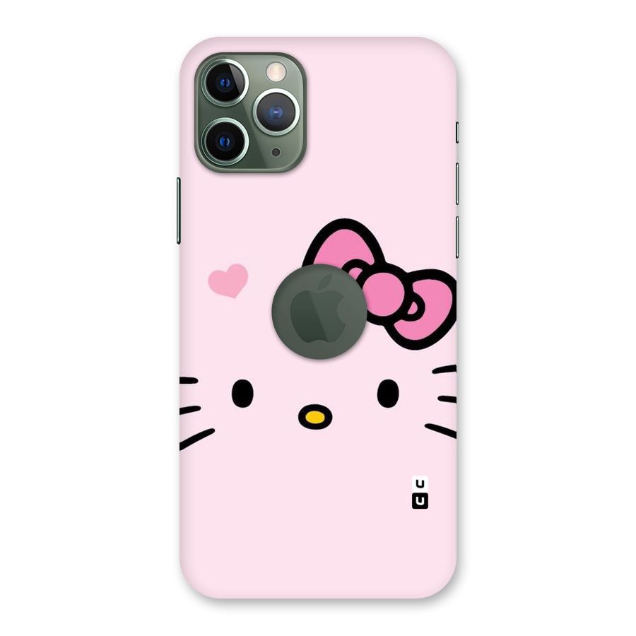 Cute Bow Face Back Case for iPhone 11 Pro Logo  Cut