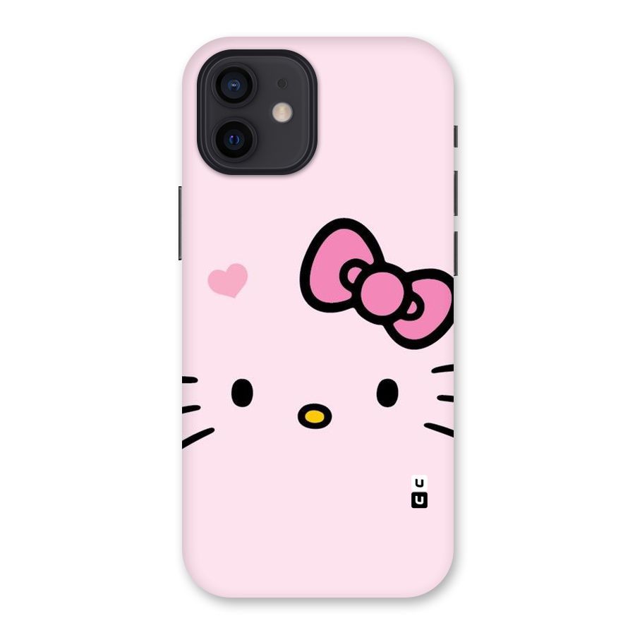 Cute Bow Face Back Case for iPhone 12