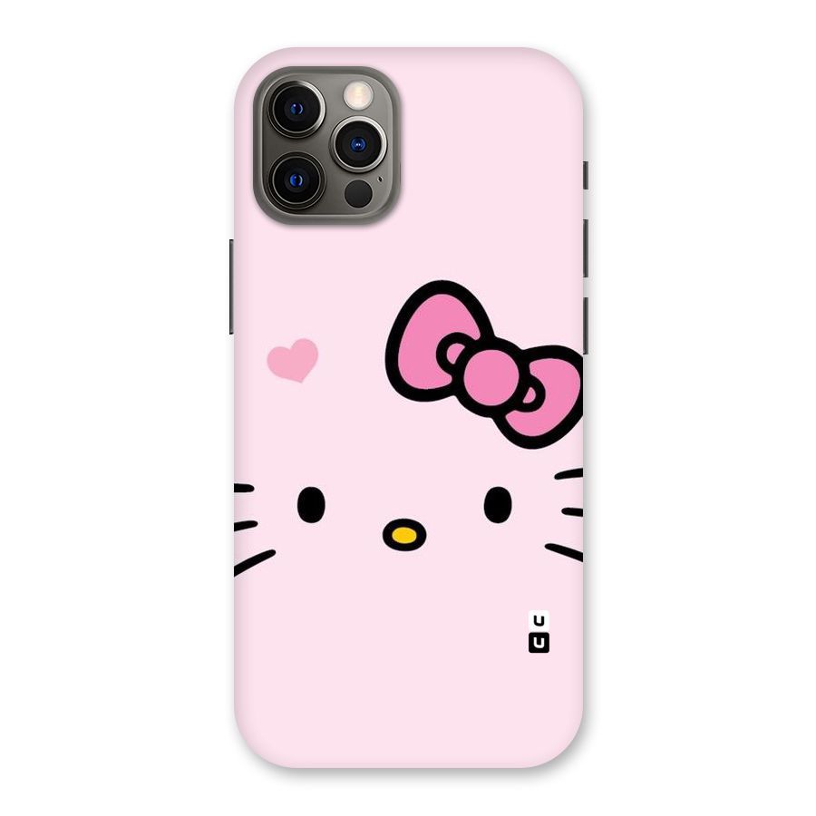 Cute Bow Face Back Case for iPhone 12 Pro