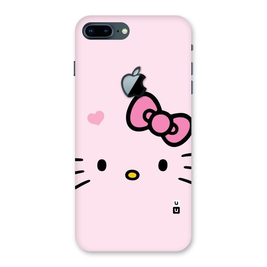 Cute Bow Face Back Case for iPhone 7 Plus Apple Cut