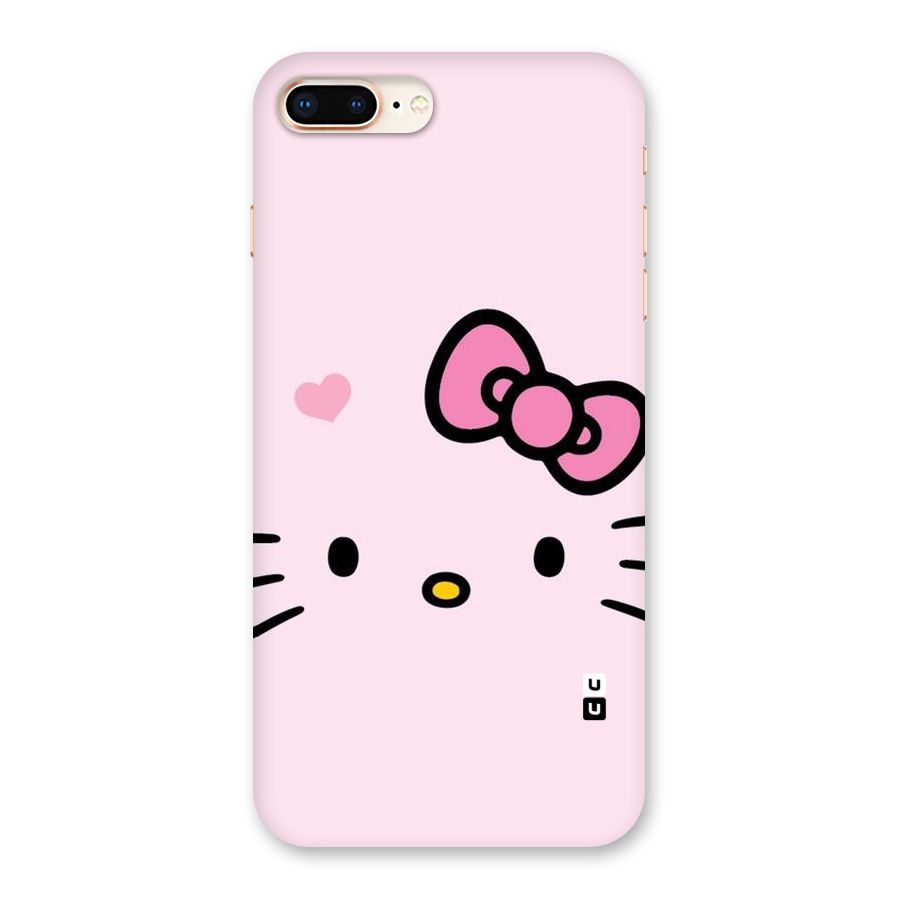 Cute Bow Face Back Case for iPhone 8 Plus