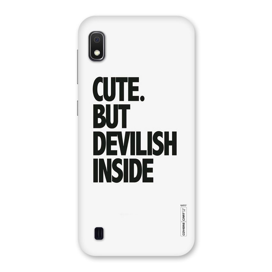 Cute But Devil Back Case for Galaxy A10