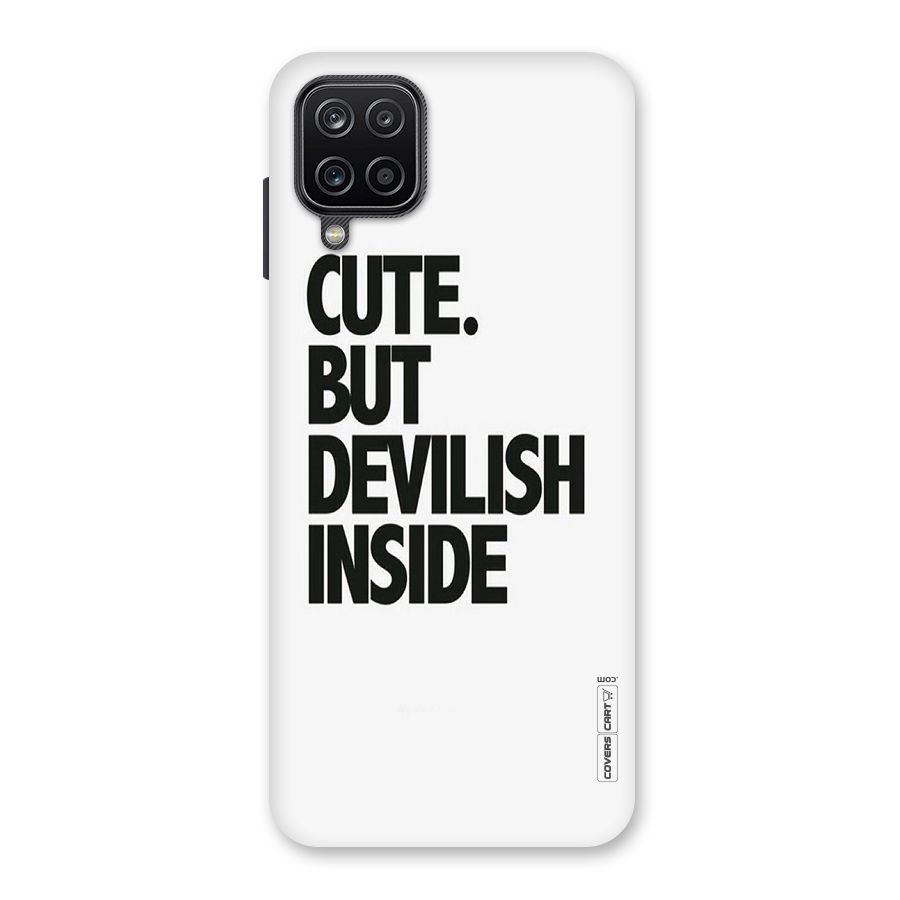 Cute But Devil Back Case for Galaxy A12
