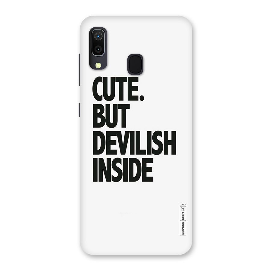 Cute But Devil Back Case for Galaxy A30