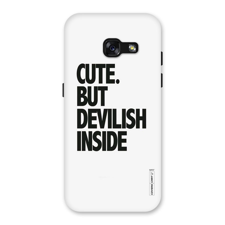 Cute But Devil Back Case for Galaxy A3 (2017)