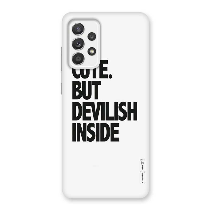 Cute But Devil Back Case for Galaxy A52