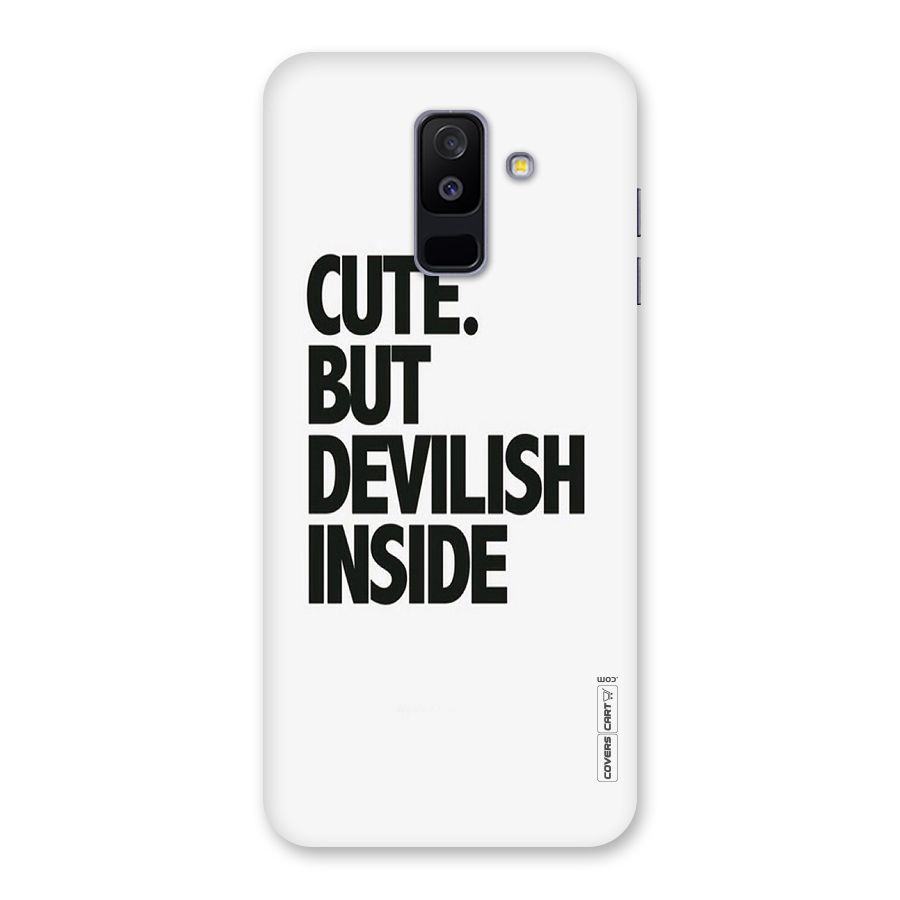 Cute But Devil Back Case for Galaxy A6 Plus