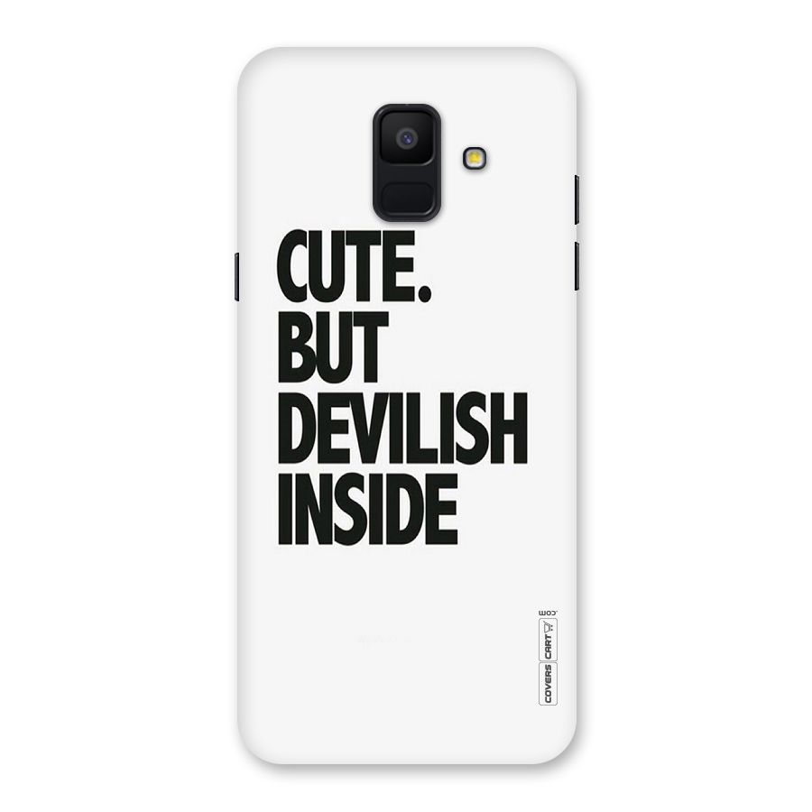 Cute But Devil Back Case for Galaxy A6 (2018)