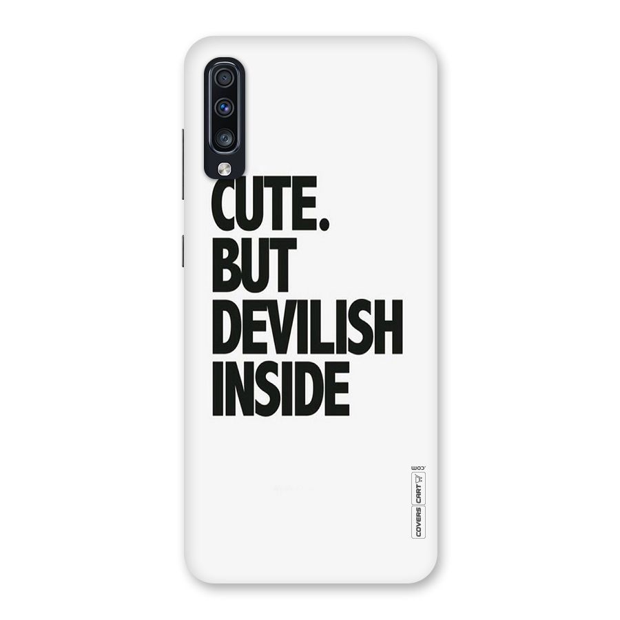Cute But Devil Back Case for Galaxy A70