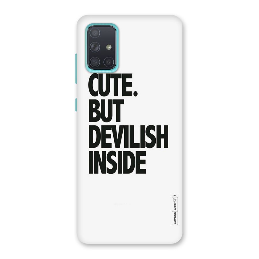 Cute But Devil Back Case for Galaxy A71