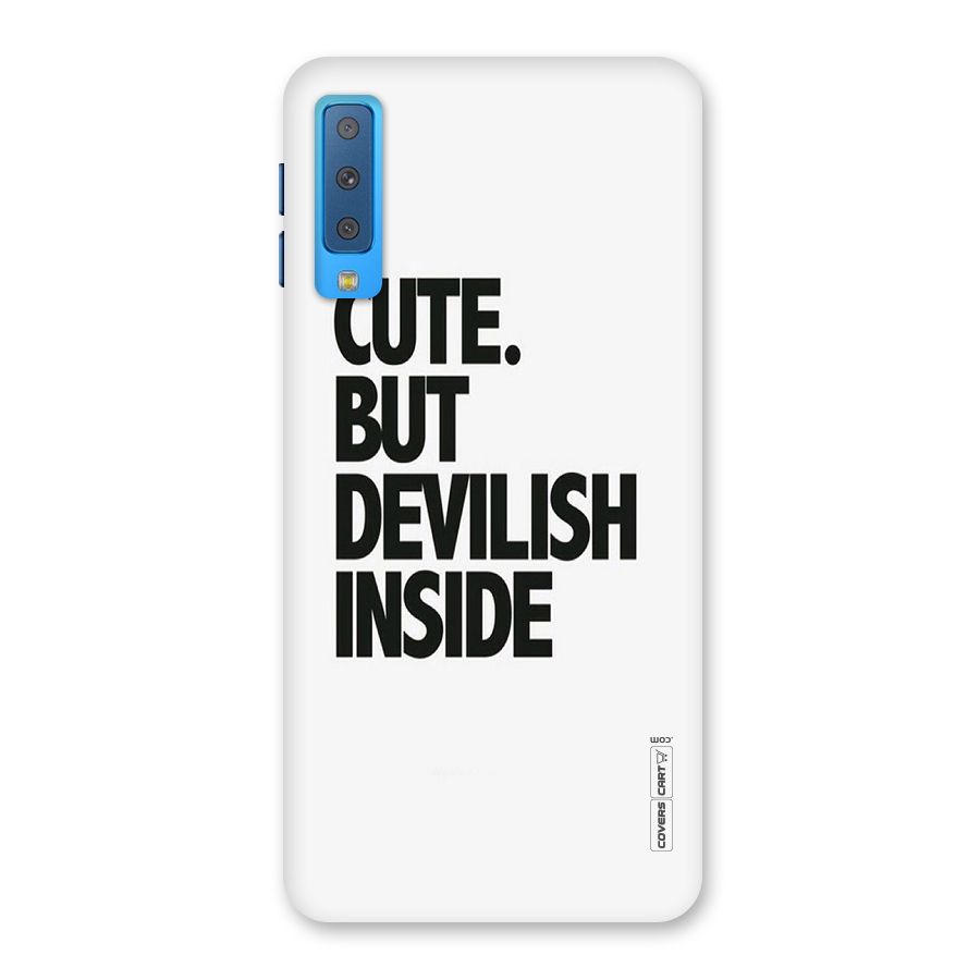 Cute But Devil Back Case for Galaxy A7 (2018)