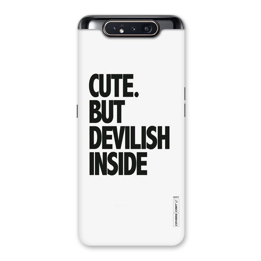 Cute But Devil Back Case for Galaxy A80