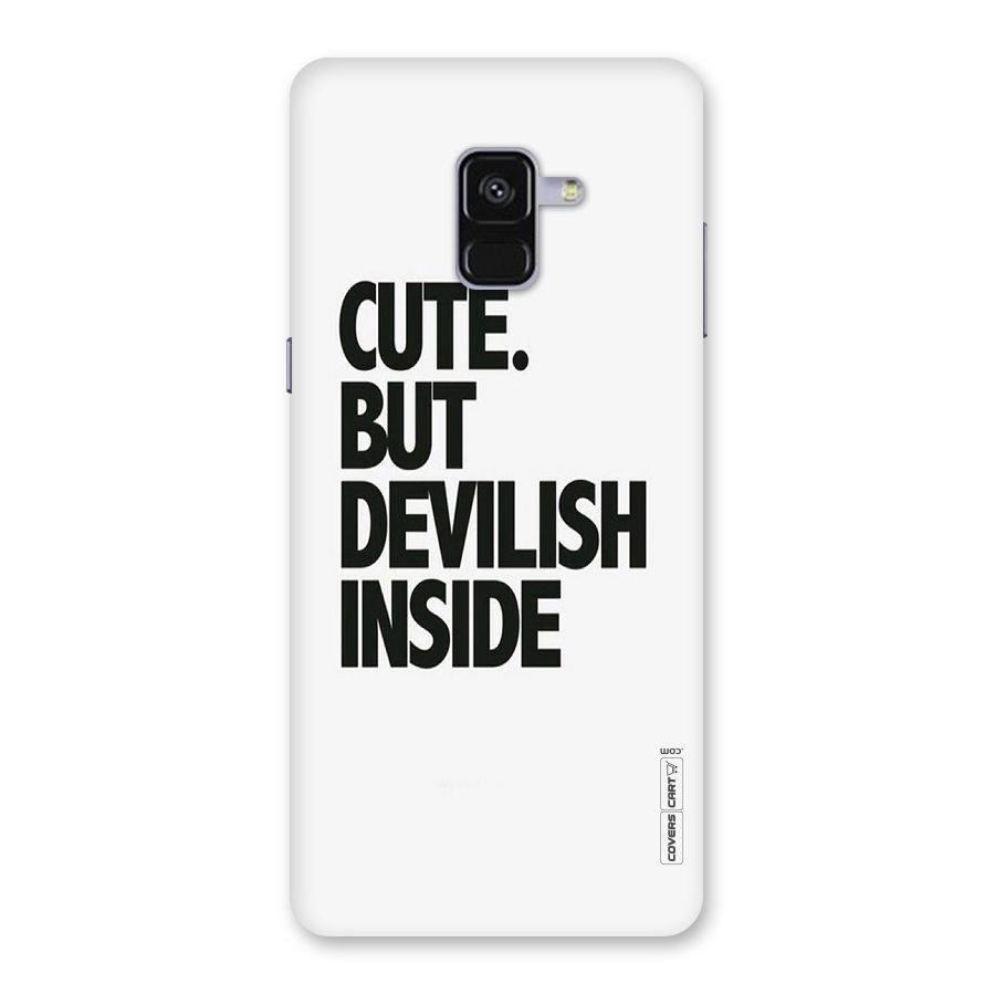 Cute But Devil Back Case for Galaxy A8 Plus