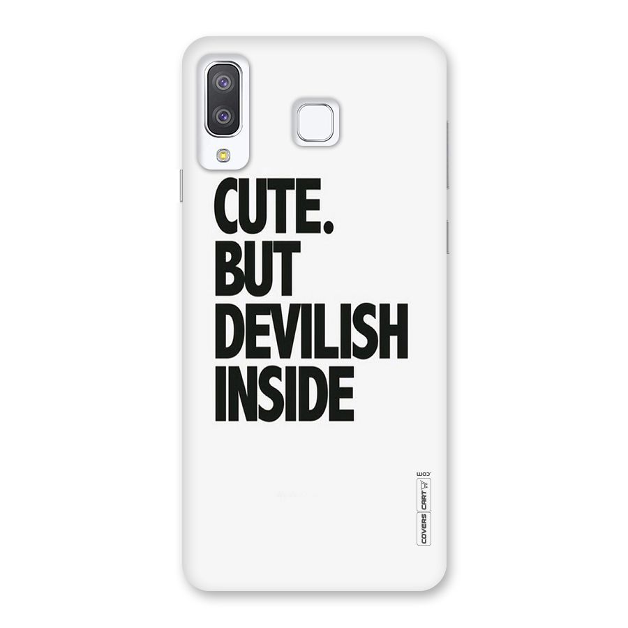 Cute But Devil Back Case for Galaxy A8 Star