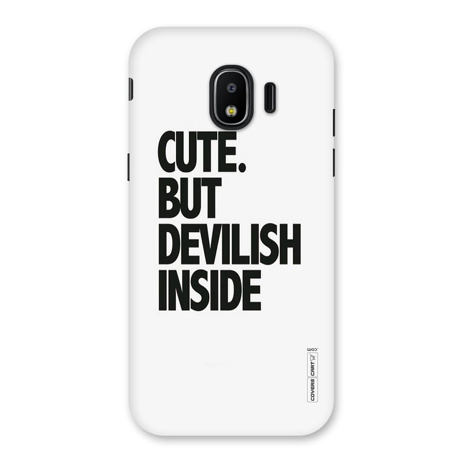 Cute But Devil Back Case for Galaxy J2 Pro 2018