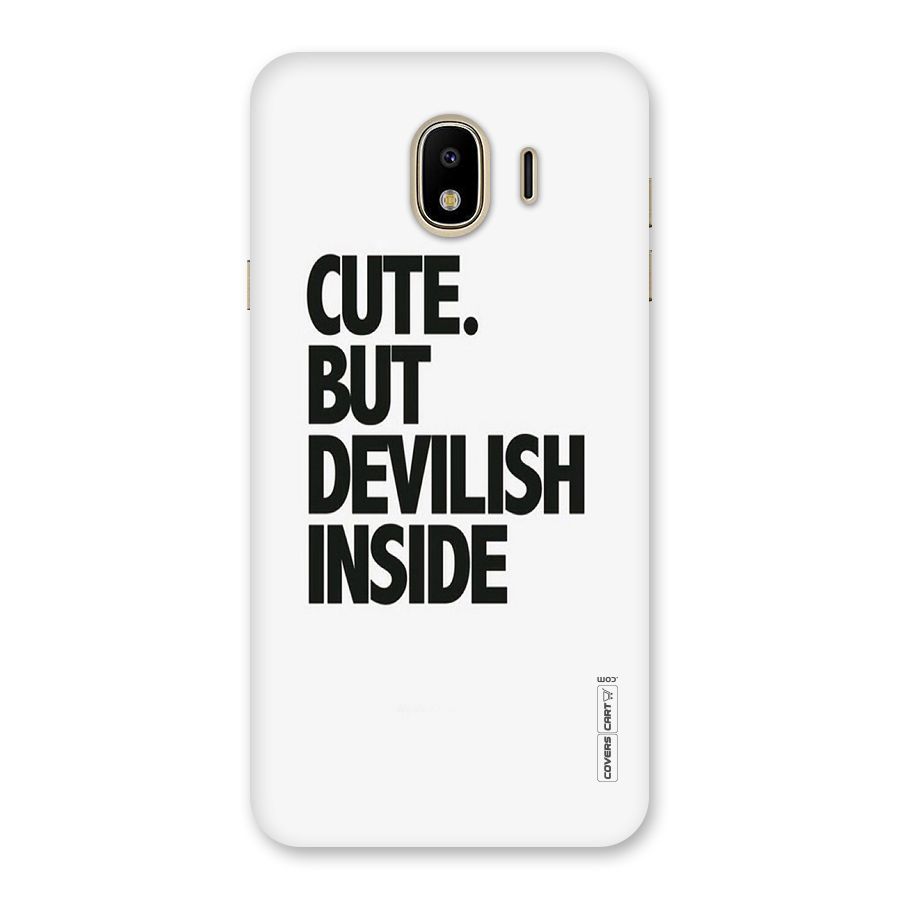 Cute But Devil Back Case for Galaxy J4