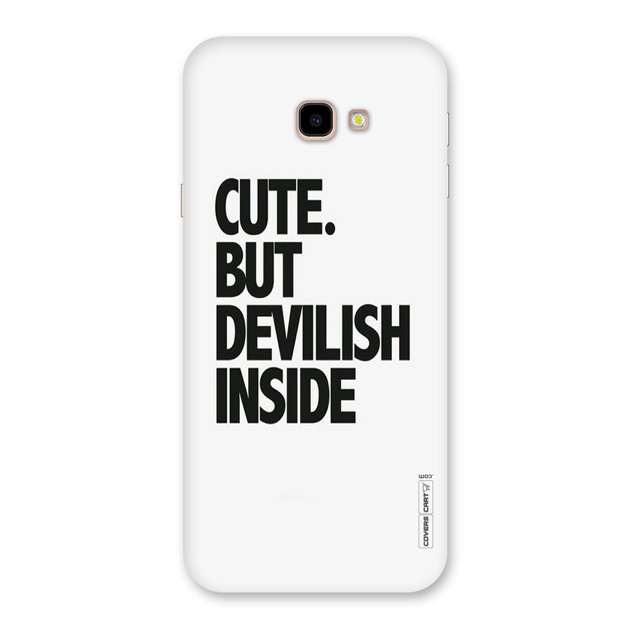 Cute But Devil Back Case for Galaxy J4 Plus