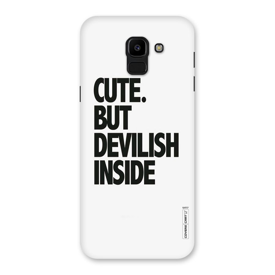 Cute But Devil Back Case for Galaxy J6