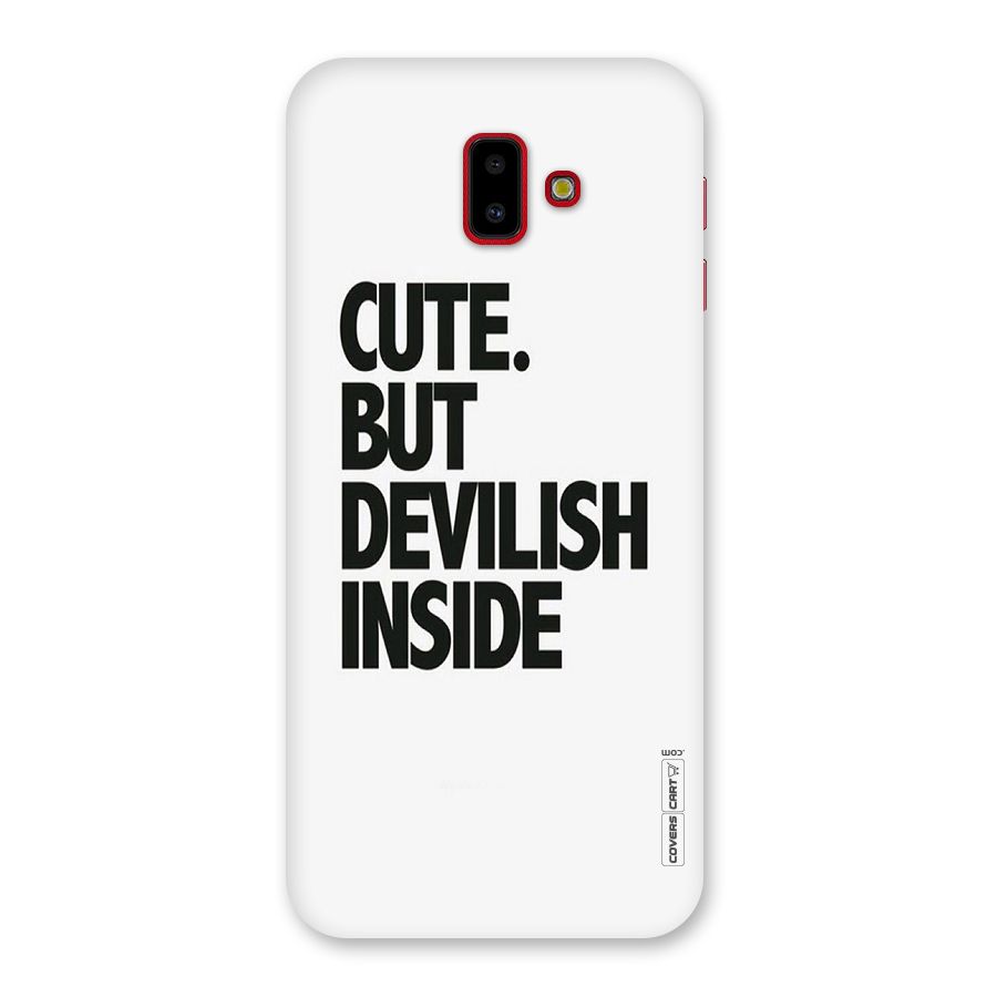 Cute But Devil Back Case for Galaxy J6 Plus