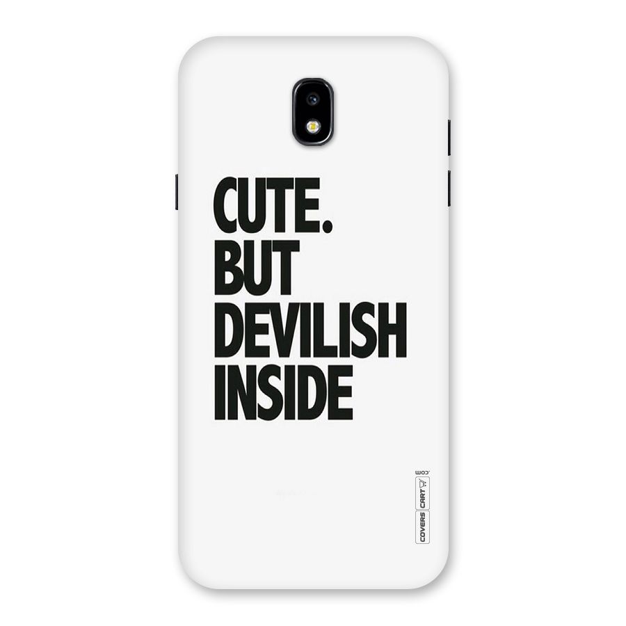Cute But Devil Back Case for Galaxy J7 Pro