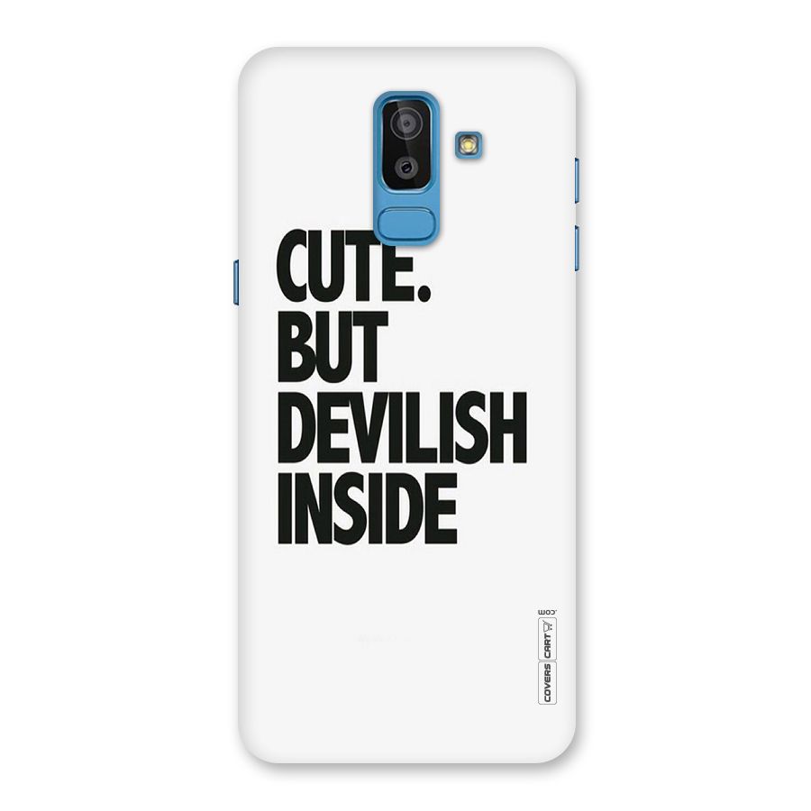 Cute But Devil Back Case for Galaxy J8