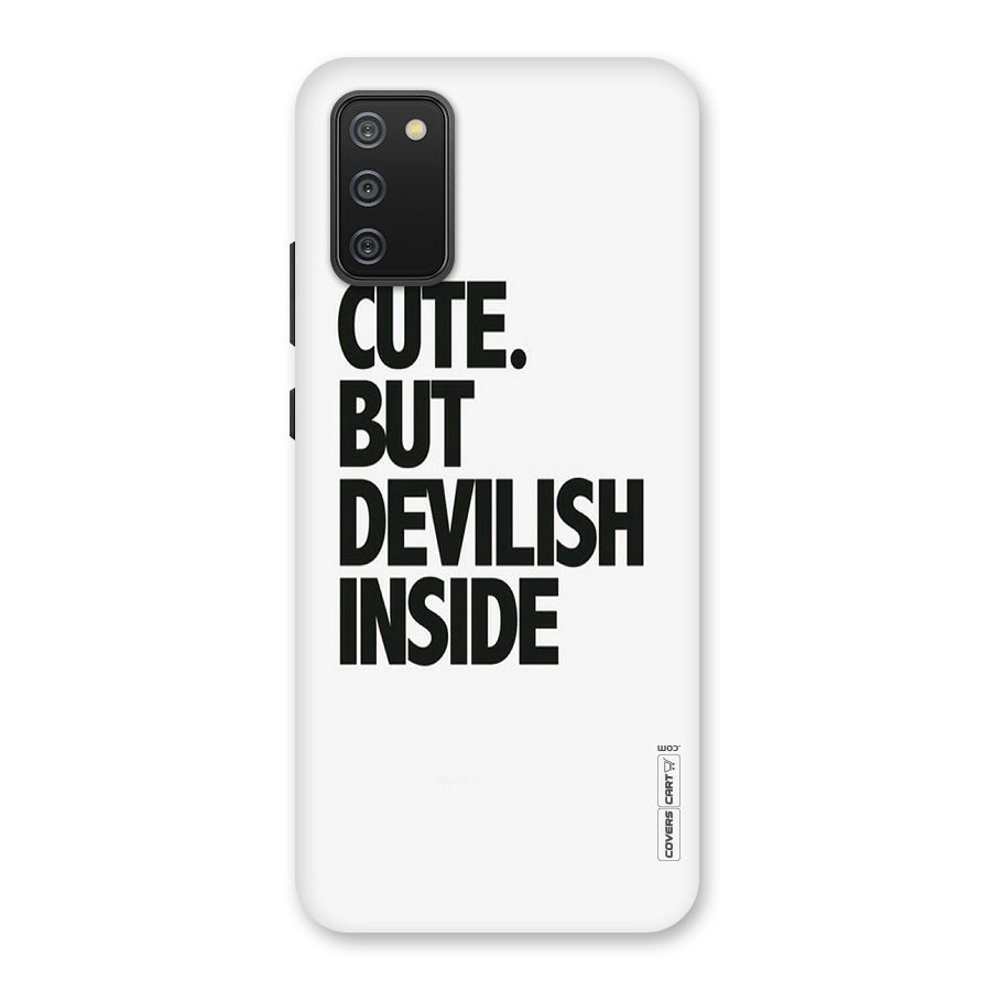 Cute But Devil Back Case for Galaxy M02s
