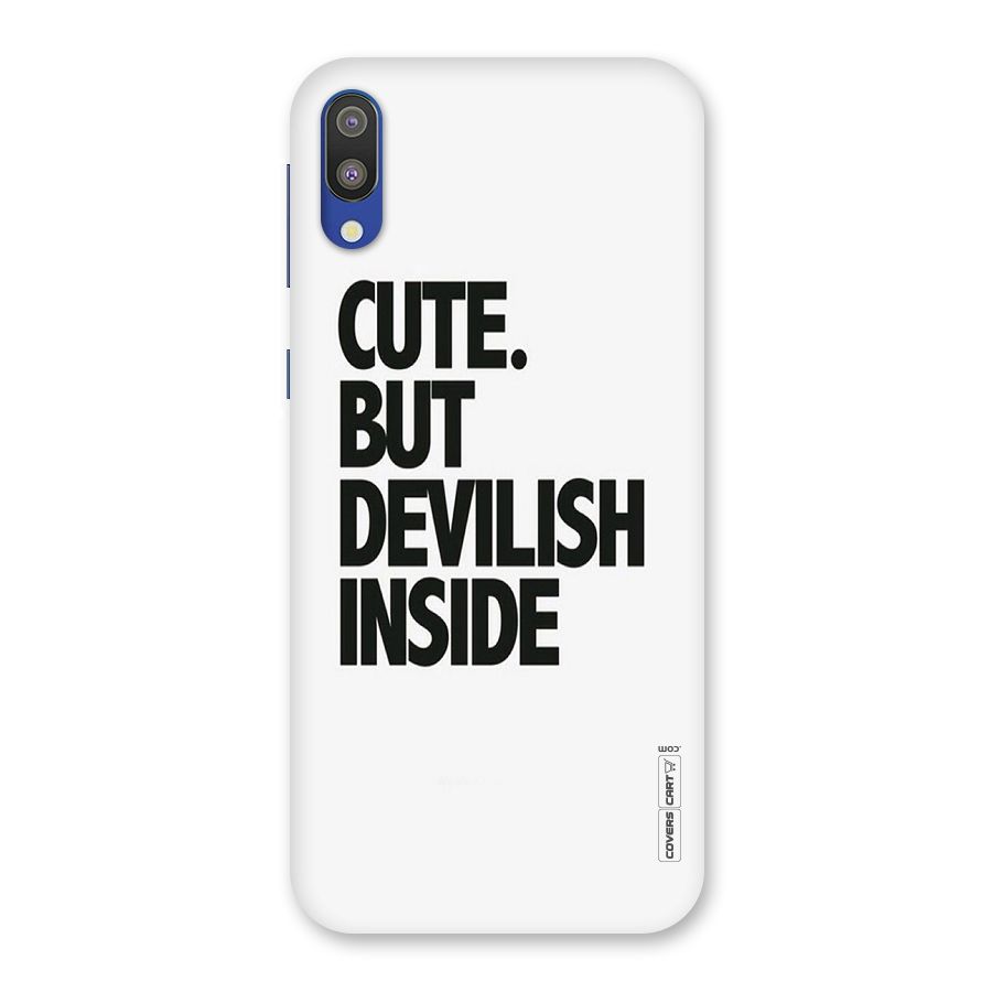 Cute But Devil Back Case for Galaxy M10