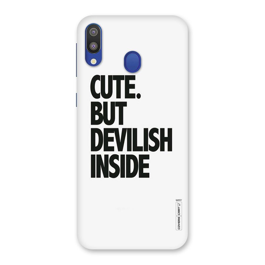 Cute But Devil Back Case for Galaxy M20