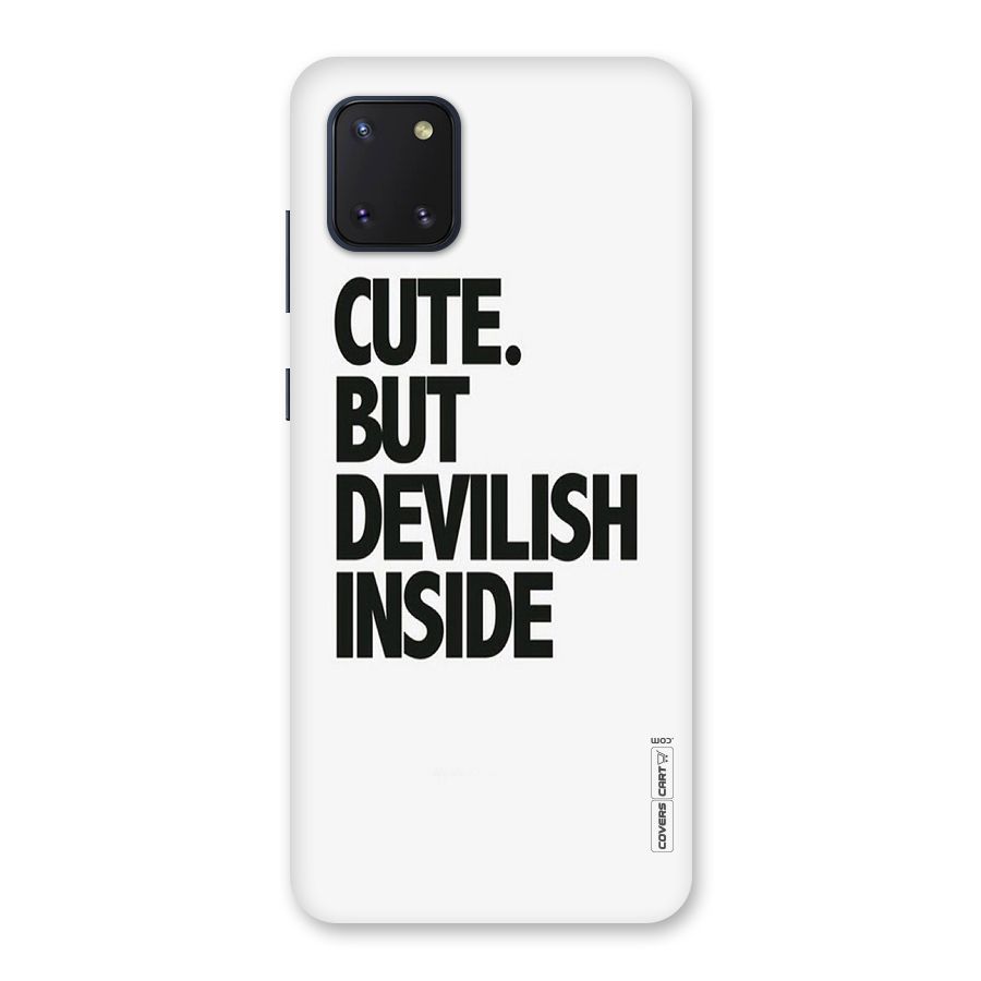 Cute But Devil Back Case for Galaxy Note 10 Lite