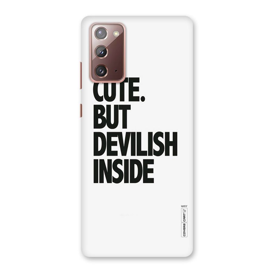 Cute But Devil Back Case for Galaxy Note 20