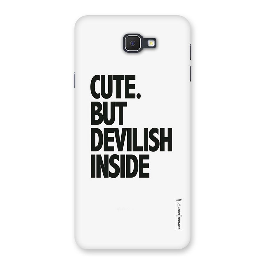 Cute But Devil Back Case for Galaxy On7 2016