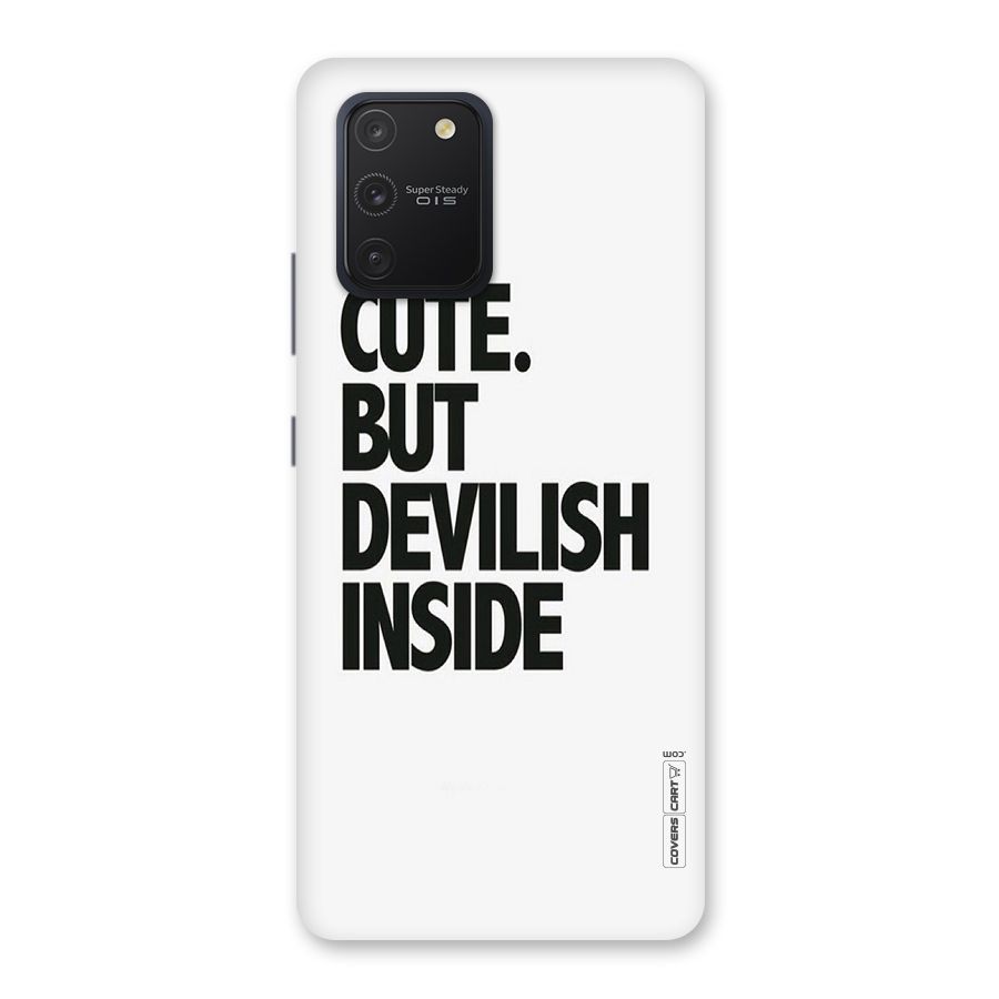 Cute But Devil Back Case for Galaxy S10 Lite