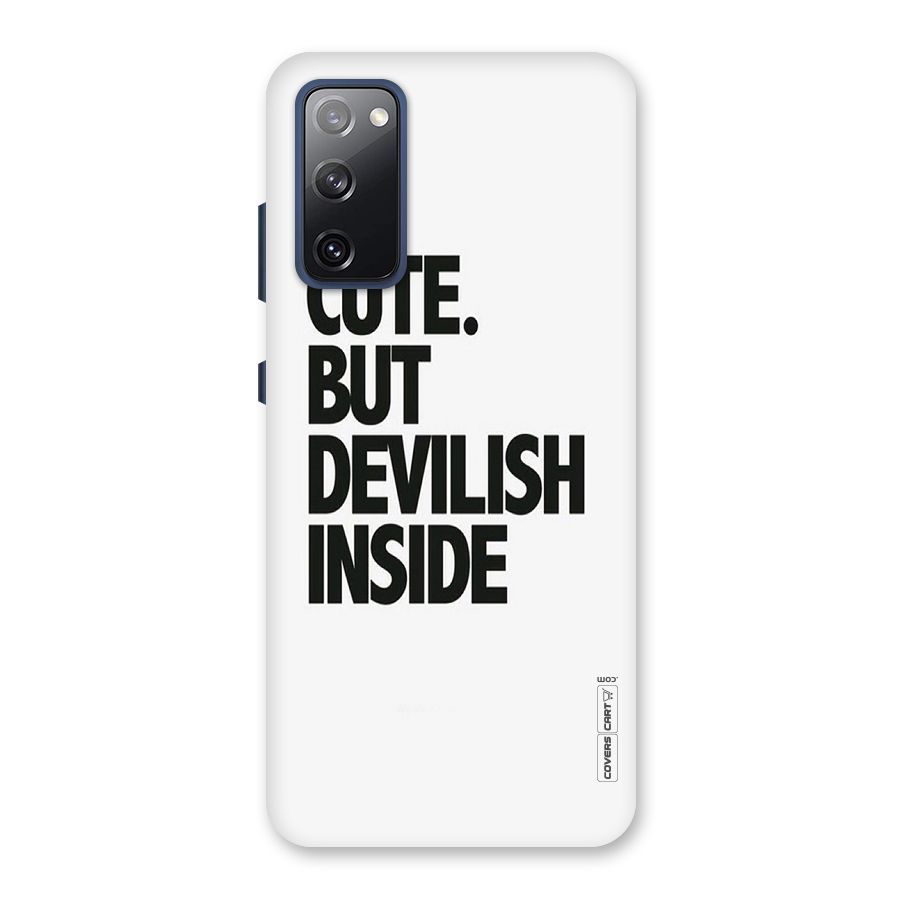 Cute But Devil Back Case for Galaxy S20 FE