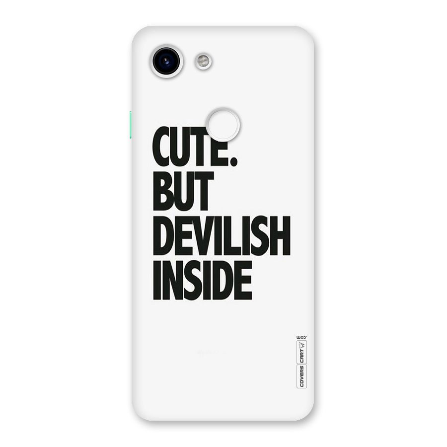 Cute But Devil Back Case for Google Pixel 3