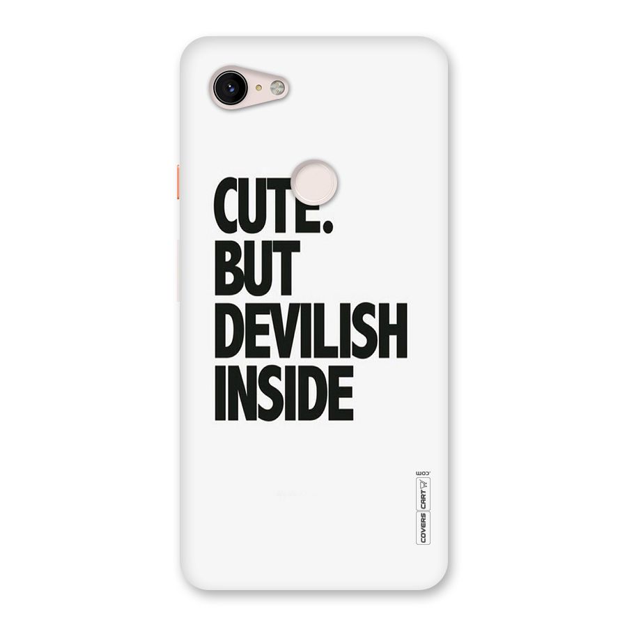Cute But Devil Back Case for Google Pixel 3 XL