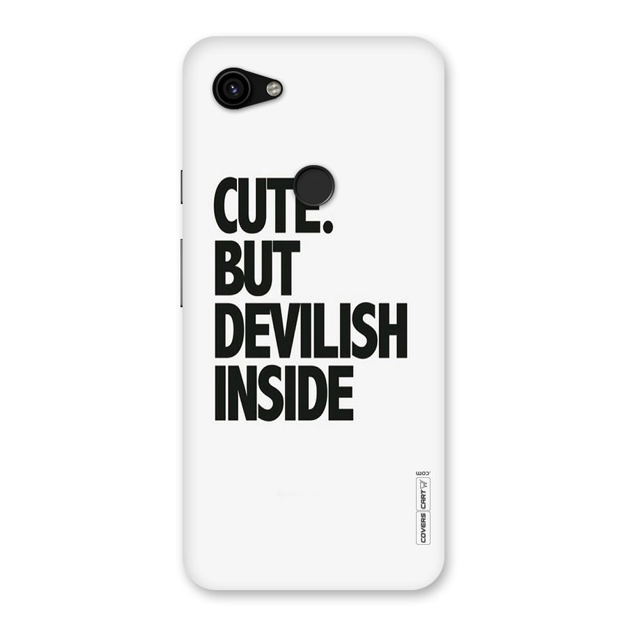 Cute But Devil Back Case for Google Pixel 3a XL