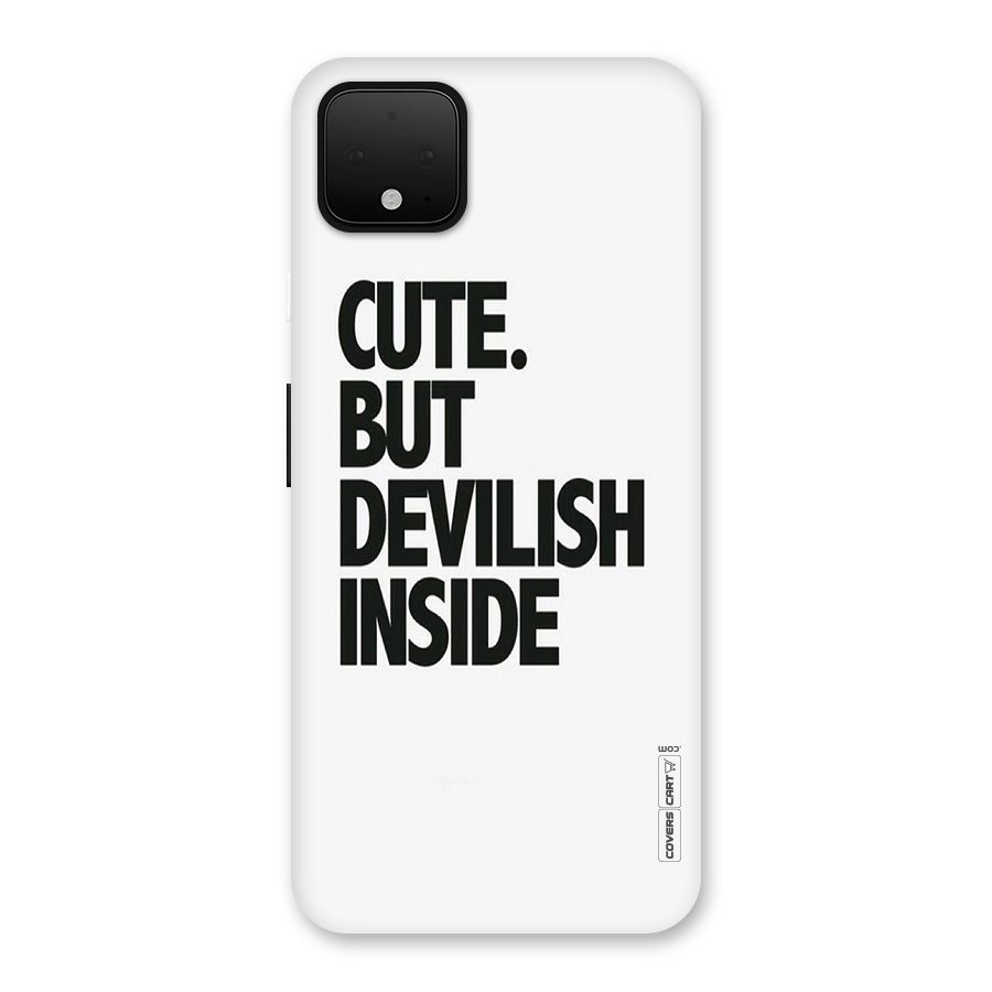 Cute But Devil Back Case for Google Pixel 4 XL
