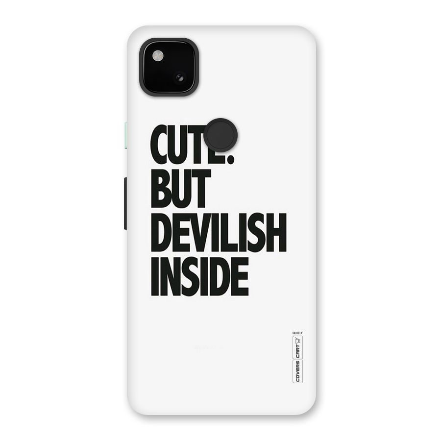 Cute But Devil Back Case for Google Pixel 4a