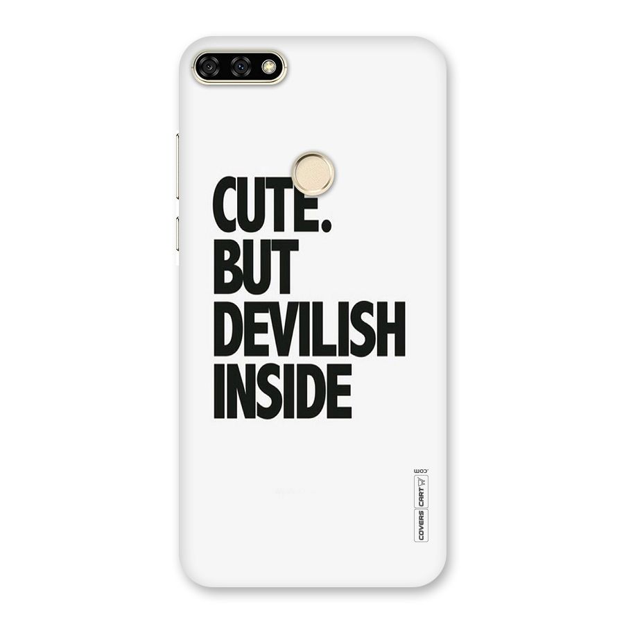 Cute But Devil Back Case for Honor 7A