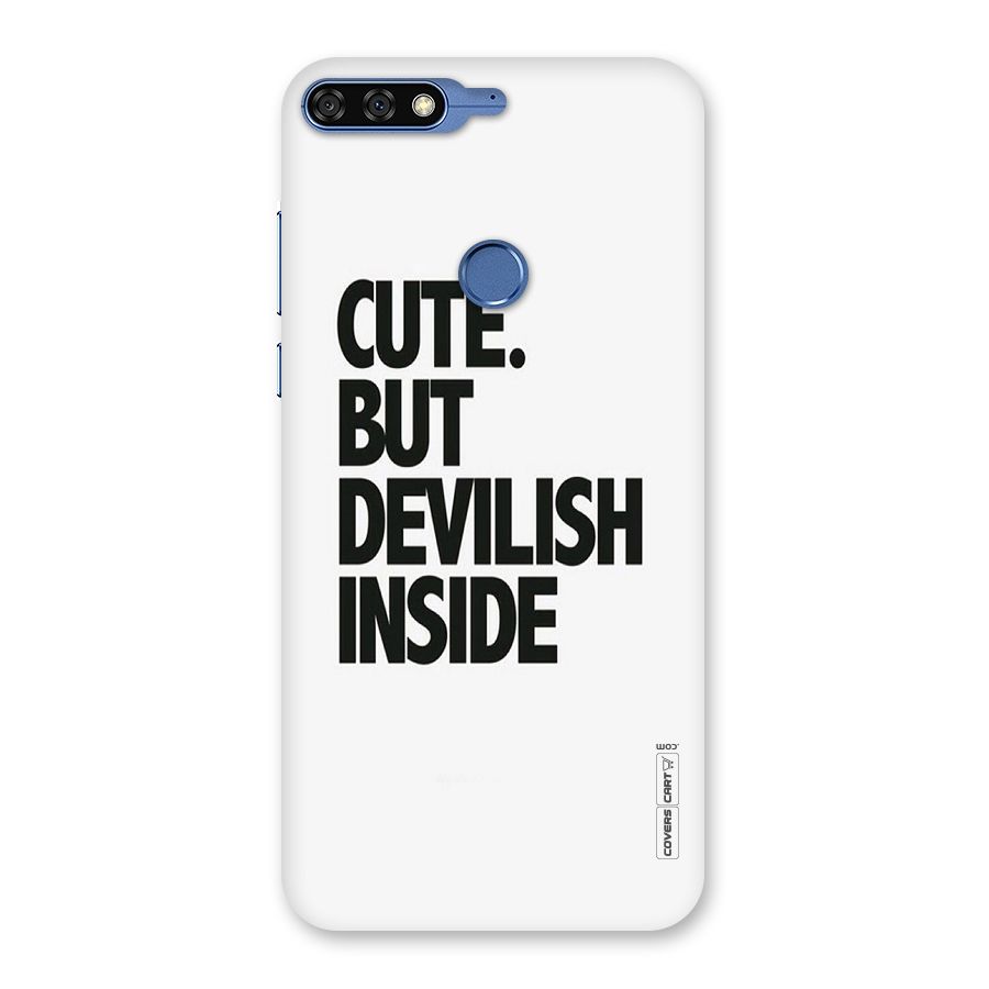 Cute But Devil Back Case for Honor 7C